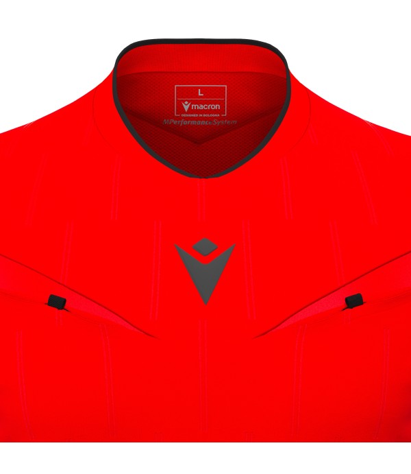 MENDEZ ECO REFEREE SHIRT LS BRED/BLK