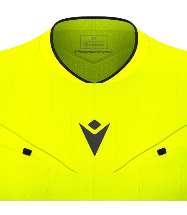 TESS ECO WMN REFEREE SHIRT LS NYEL/BLK