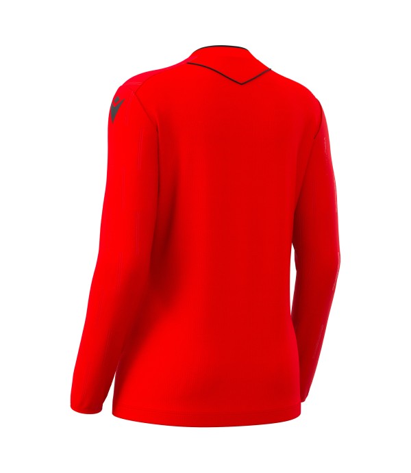 TESS ECO WMN REFEREE SHIRT LS BRED/BLK