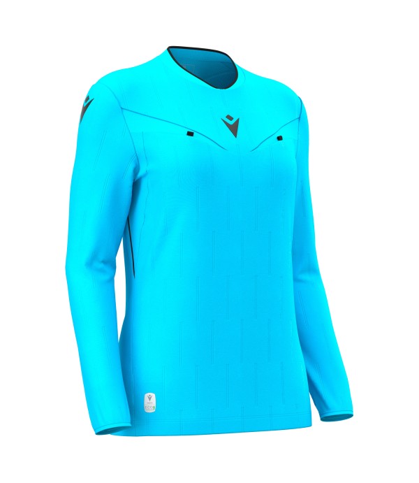 TESS ECO WMN REFEREE SHIRT LS NSKY/BLK