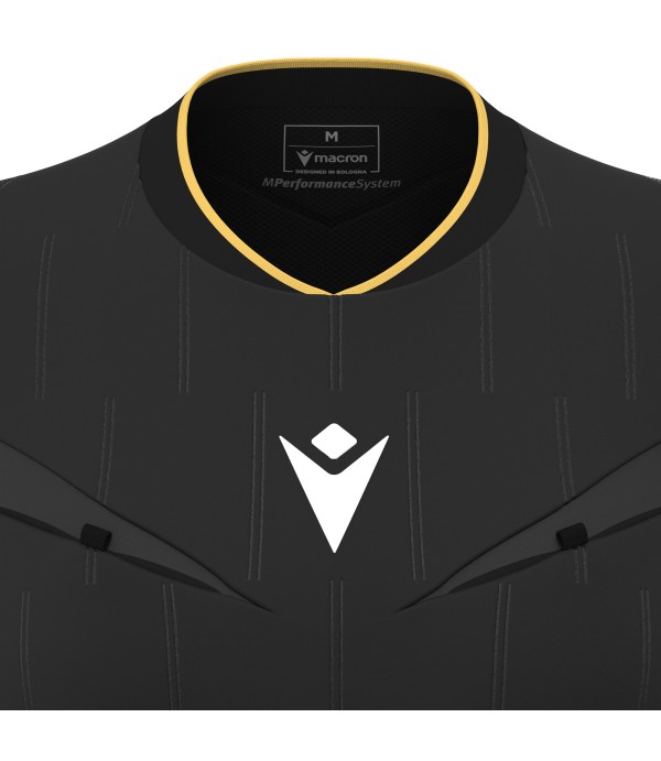 TESS ECO WMN REFEREE SHIRT SS BLK/GLD