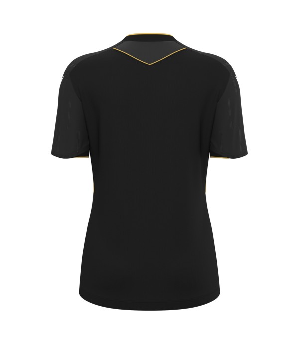 TESS ECO WMN REFEREE SHIRT SS BLK/GLD