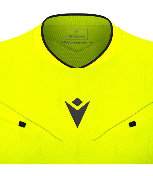 TESS ECO WMN REFEREE SHIRT SS NYEL/BLK