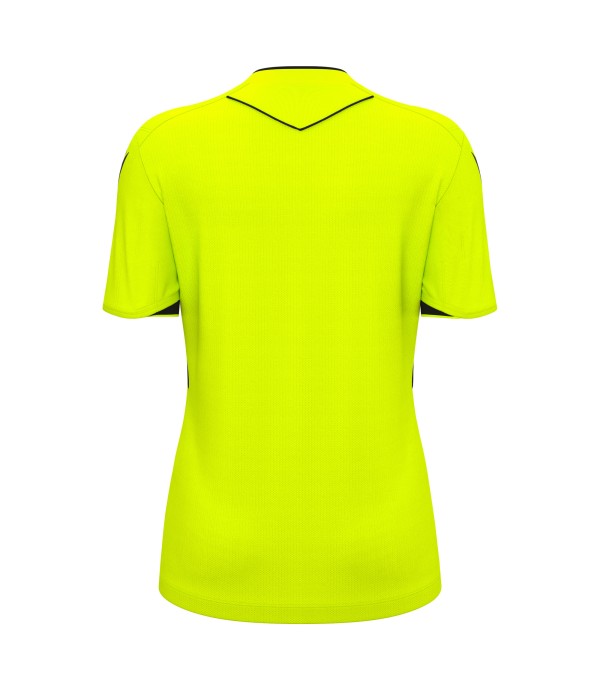 TESS ECO WMN REFEREE SHIRT SS NYEL/BLK