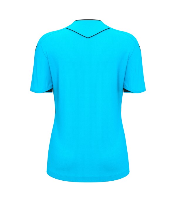 TESS ECO WMN REFEREE SHIRT SS NSKY/BLK