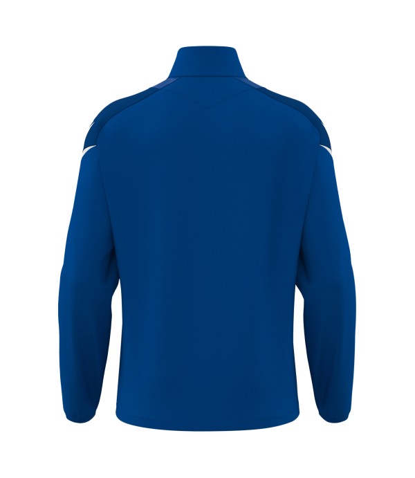 HOLLOW 1/4 ZIP TOP ROY/WHT
