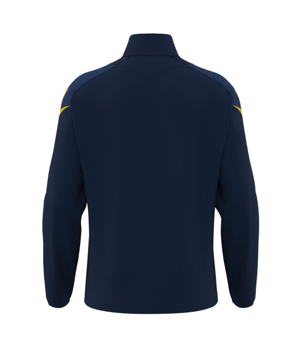 HOLLOW 1/4 ZIP TOP NAV/YEL
