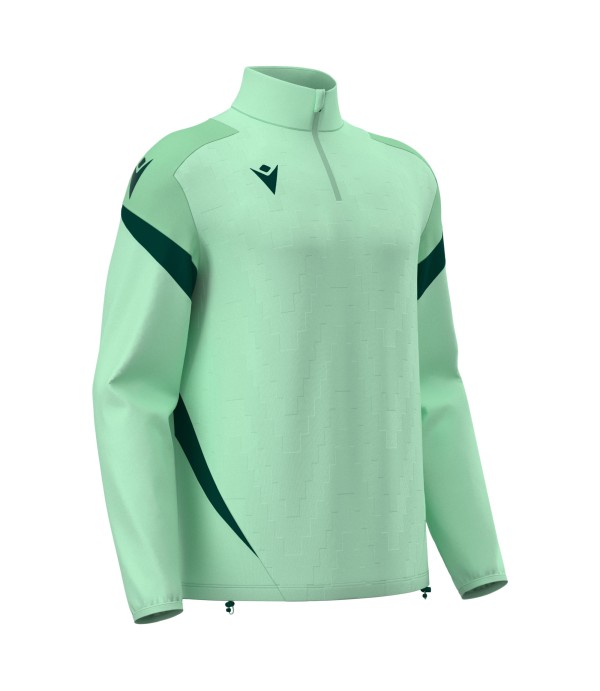 HOLLOW 1/4 ZIP TOP MINT/BGRN