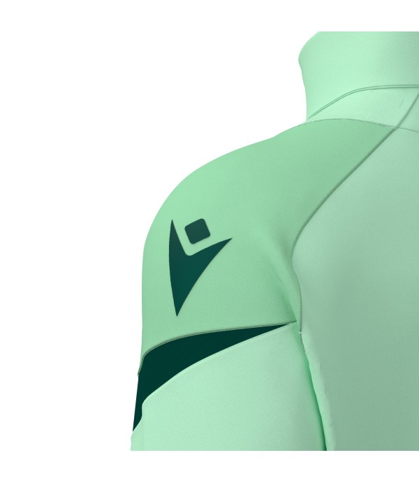 HOLLOW 1/4 ZIP TOP MINT/BGRN