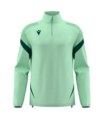 HOLLOW 1/4 ZIP TOP MINT/BGRN