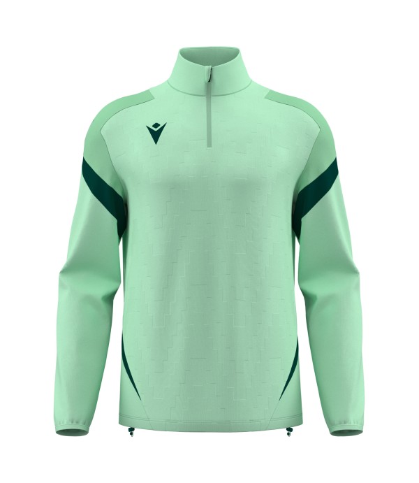 HOLLOW 1/4 ZIP TOP MINT/BGRN
