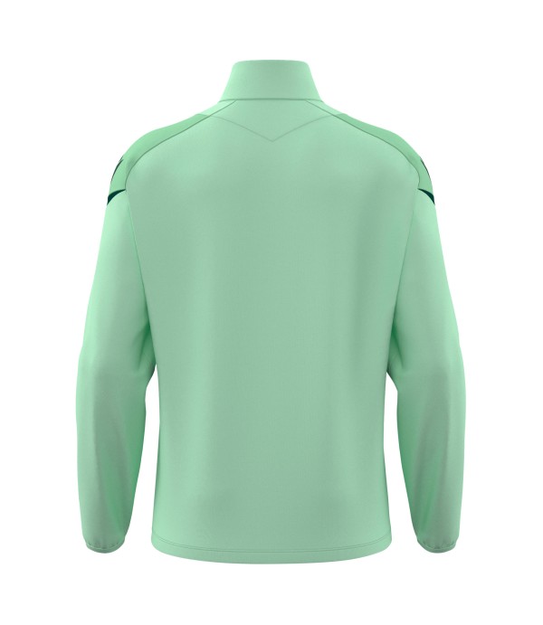 HOLLOW 1/4 ZIP TOP MINT/BGRN
