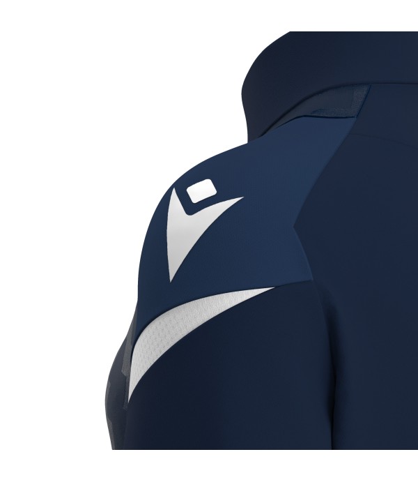 LEONA 1/4 ZIP WMN TOP NAV/WHT