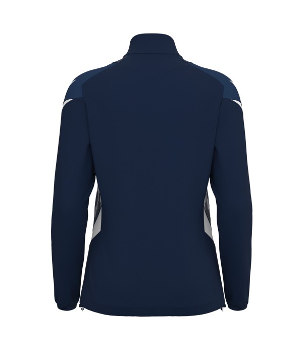 LEONA 1/4 ZIP WMN TOP NAV/WHT