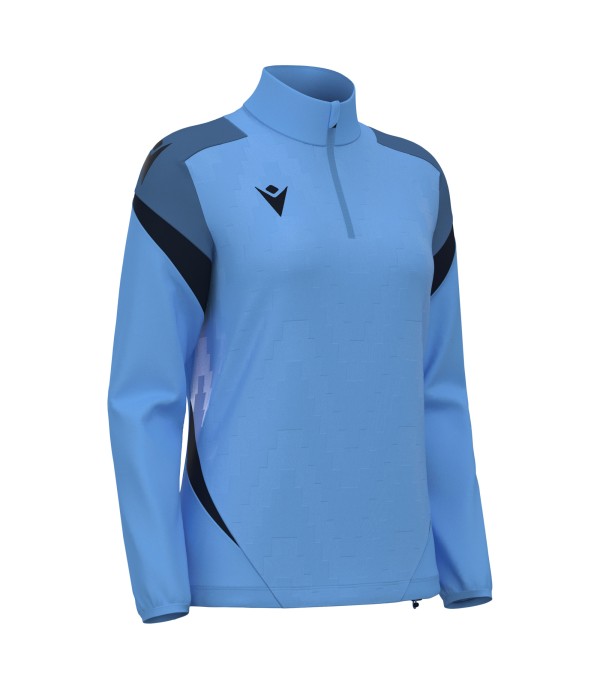 LEONA 1/4 ZIP WMN TOP ISKY/NAV