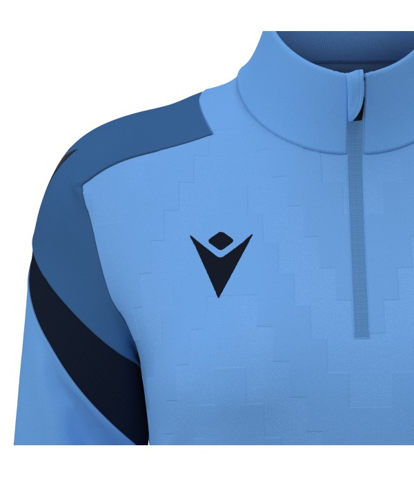 LEONA 1/4 ZIP WMN TOP ISKY/NAV