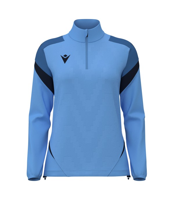 LEONA 1/4 ZIP WMN TOP ISKY/NAV