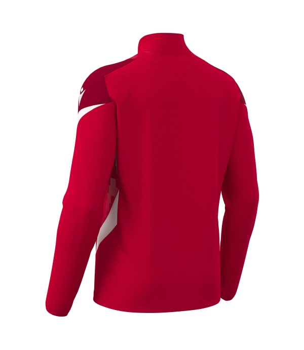 STARFALL 1/4 ZIP TOP RED/WHT