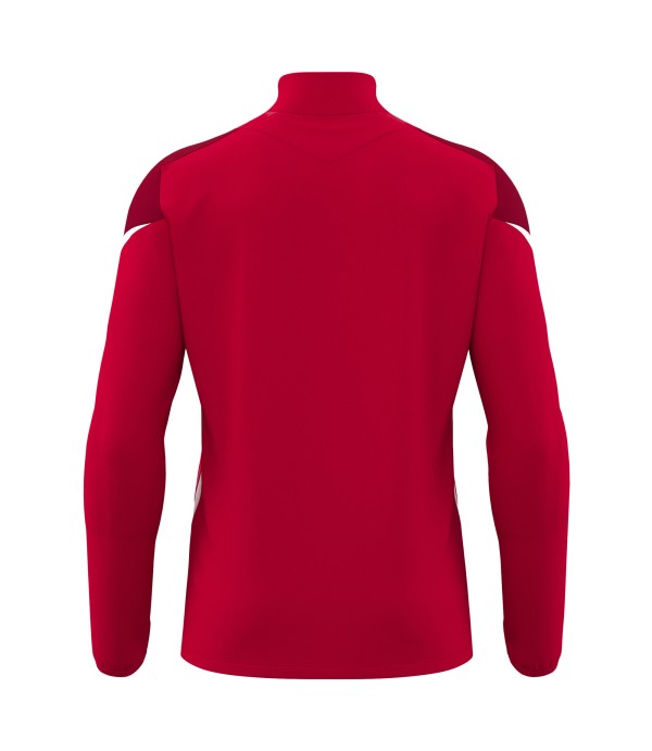 STARFALL 1/4 ZIP TOP RED/WHT