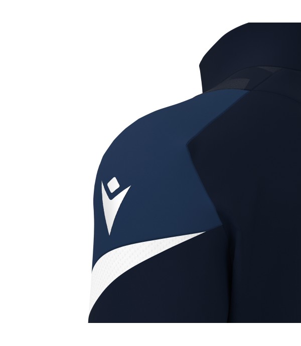 STARFALL 1/4 ZIP TOP NAV/WHT