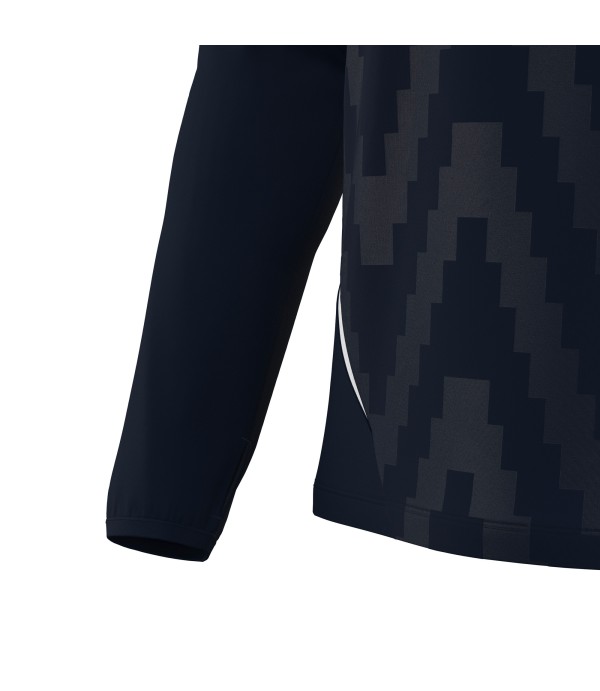 STARFALL 1/4 ZIP TOP NAV/WHT