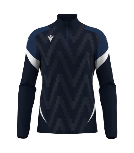 STARFALL 1/4 ZIP TOP NAV/WHT