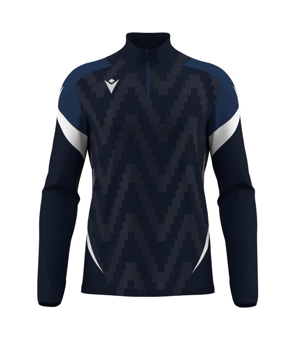 STARFALL 1/4 ZIP TOP NAV/WHT