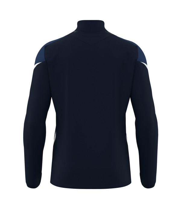 STARFALL 1/4 ZIP TOP NAV/WHT
