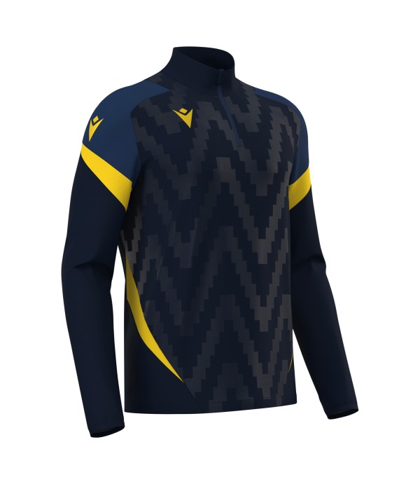 STARFALL 1/4 ZIP TOP NAV/YEL
