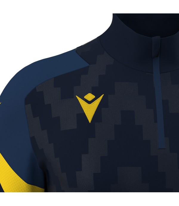 STARFALL 1/4 ZIP TOP NAV/YEL