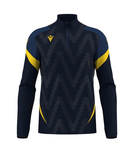 STARFALL 1/4 ZIP TOP NAV/YEL
