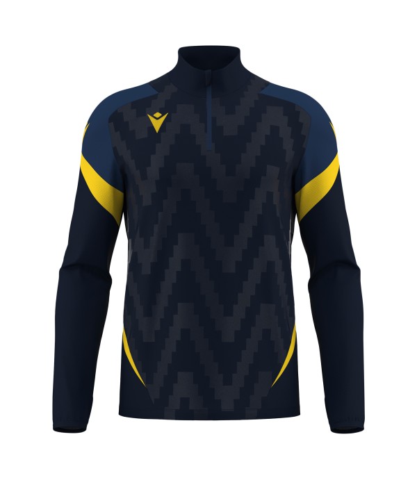 STARFALL 1/4 ZIP TOP NAV/YEL