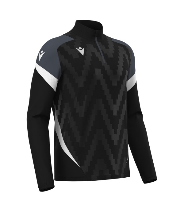 STARFALL 1/4 ZIP TOP BLK/WHT