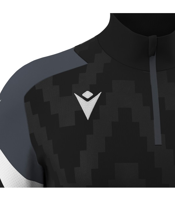 STARFALL 1/4 ZIP TOP BLK/WHT