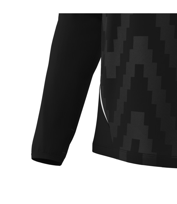 STARFALL 1/4 ZIP TOP BLK/WHT