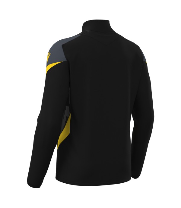 STARFALL 1/4 ZIP TOP BLK/YEL