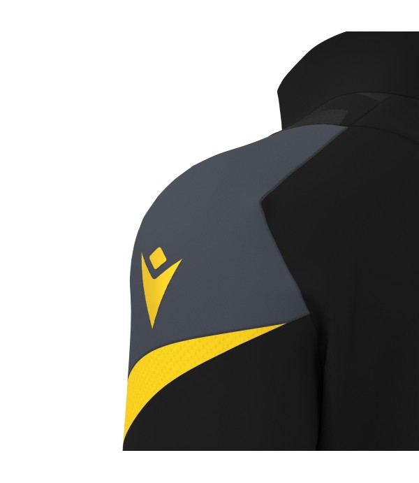 STARFALL 1/4 ZIP TOP BLK/YEL