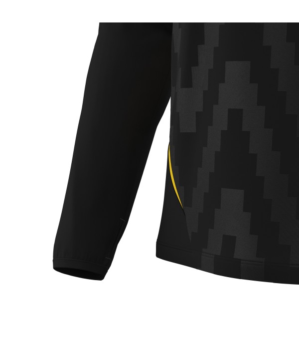 STARFALL 1/4 ZIP TOP BLK/YEL