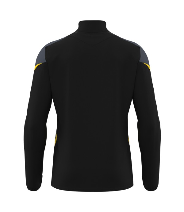 STARFALL 1/4 ZIP TOP BLK/YEL