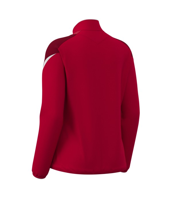 ATHENA WOMAN FULL ZIP TOP RED/WHT