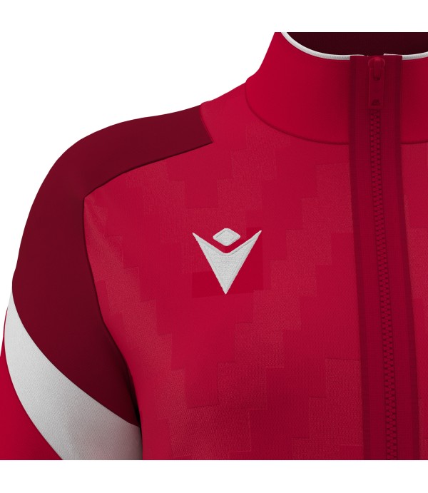 ATHENA WOMAN FULL ZIP TOP RED/WHT