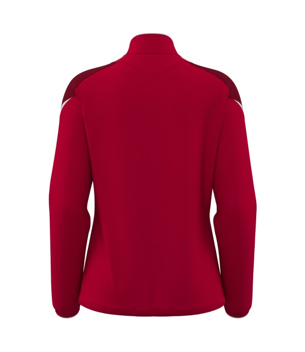 ATHENA WOMAN FULL ZIP TOP RED/WHT
