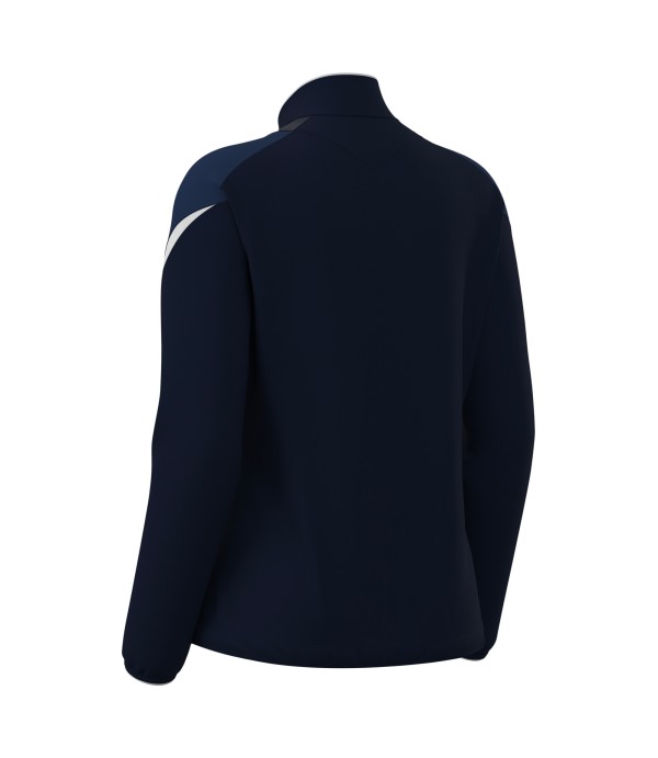 ATHENA WOMAN FULL ZIP TOP NAV/WHT
