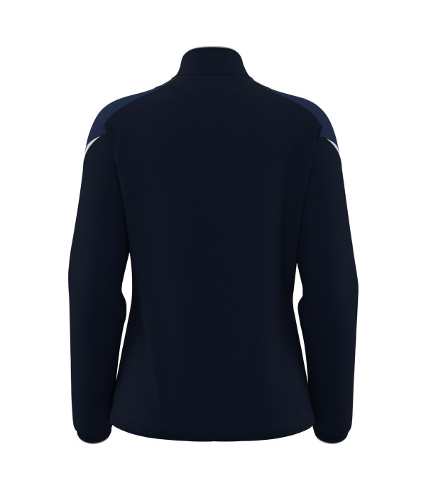 ATHENA WOMAN FULL ZIP TOP NAV/WHT
