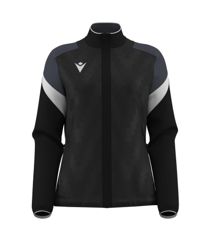 ATHENA WOMAN FULL ZIP TOP BLK/WHT