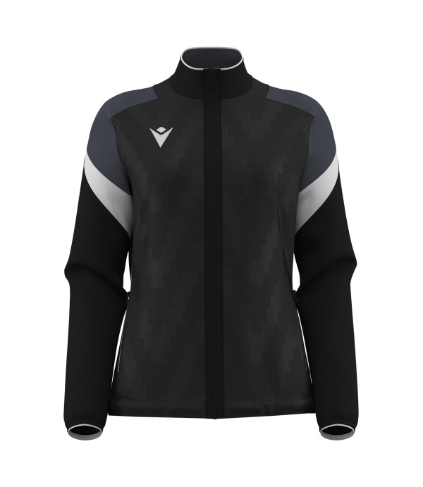 ATHENA WOMAN FULL ZIP TOP BLK/WHT