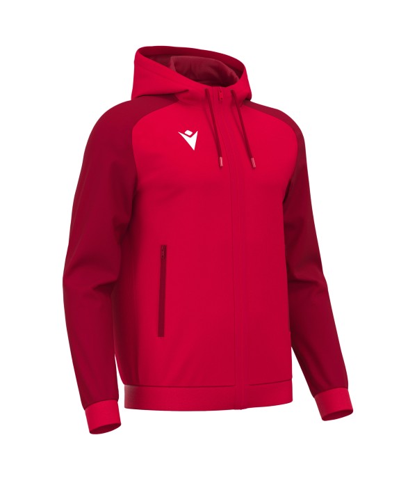 CHRONOS FULL ZIP HOODY TOP RED/DRED