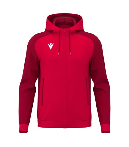 CHRONOS FULL ZIP HOODY TOP RED/DRED
