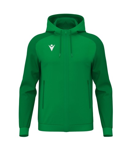 CHRONOS FULL ZIP HOODY TOP GRN/DGRN