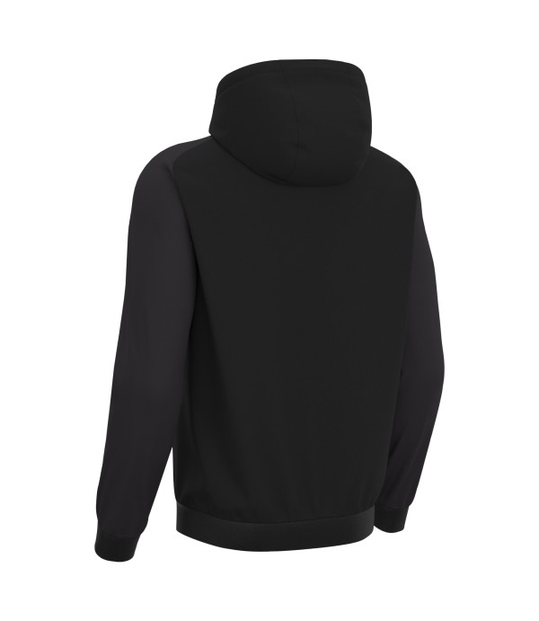 CHRONOS FULL ZIP HOODY TOP BLK/DGRY